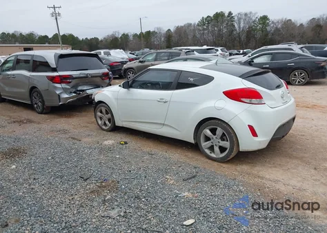 2013 Hyundai Veloster Base W/Gray из США, поврежденный, VIN KMHTC6AD8DU134712